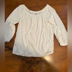 Old Navy Cotton Rayon embroidered Top Sz S